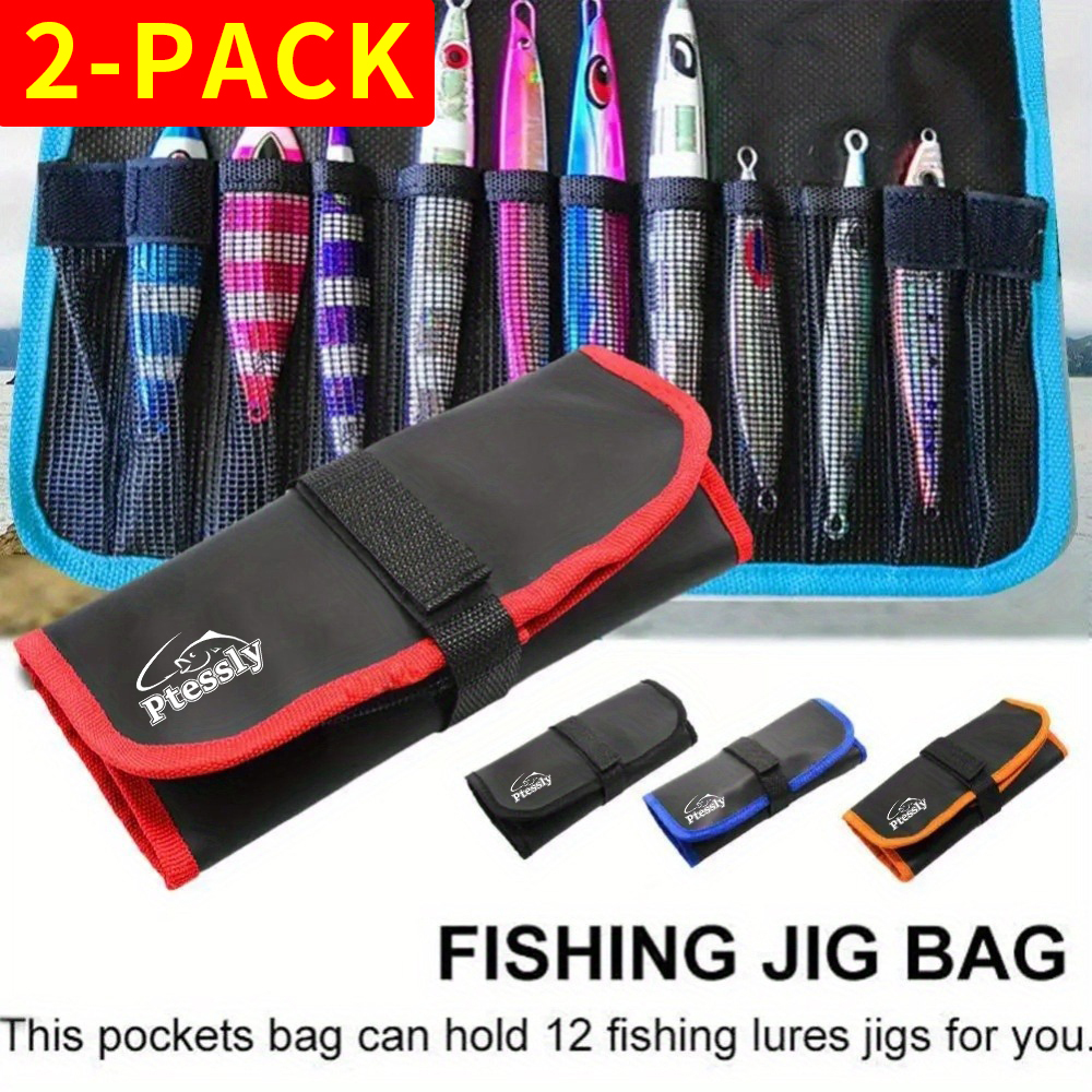 Fishing Lure Spoon - Portable Foldable Fishing Lure Wrap Bag