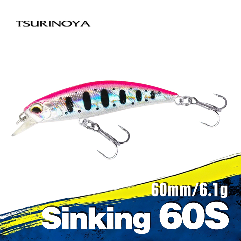 Fishing Lure Jerkbait - TSURINOYA Sinking Minnow 60S Fishing Lure