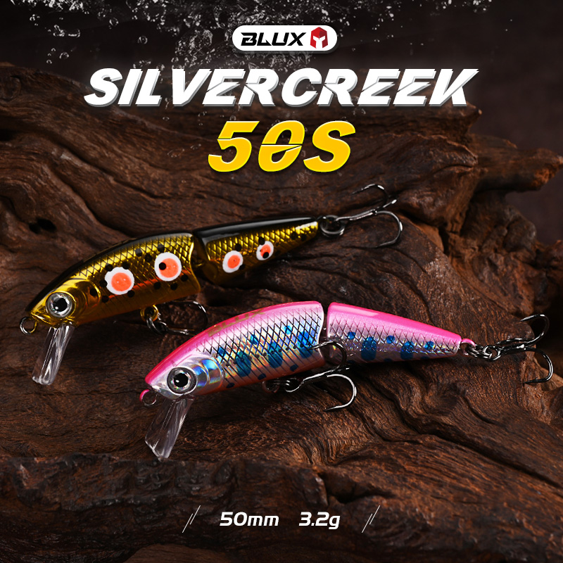 BLUX DR. Minnow Joint 50S Swim - مراجعة Fishing Lure Spinnerbait وسعره