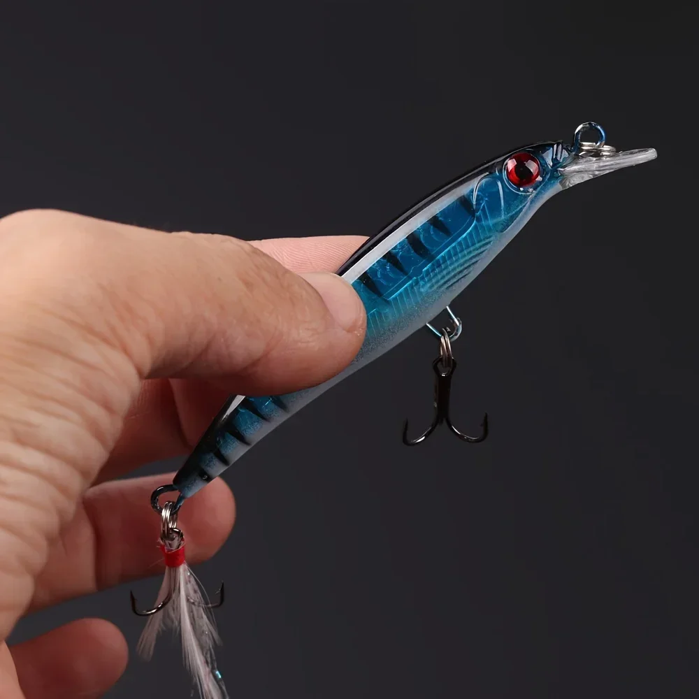 Laser 3D Eyes Bionic Minnow Fi - مراجعة Fishing Lure Accessories وسعره