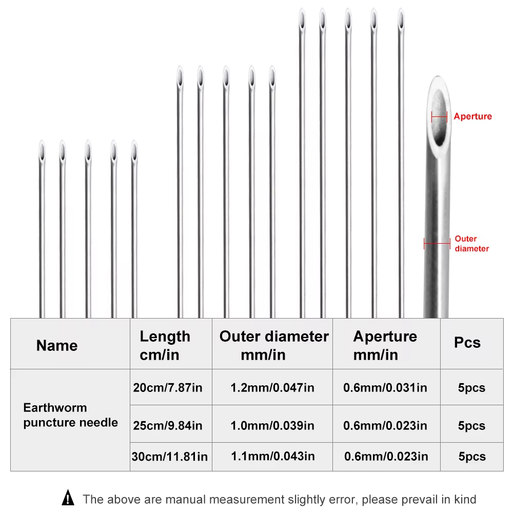 Earthworm Hooking Needle Stain - مراجعة Fishing Lure Making Kit وسعره