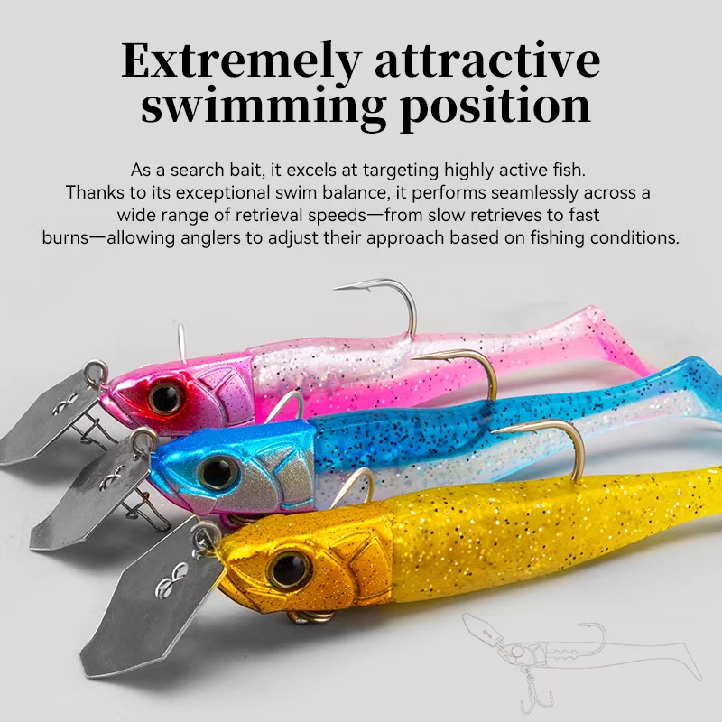 TSURINOYA FLUTTER 110mm 32g Lo - مراجعة Fishing Lure Blade Bait وسعره