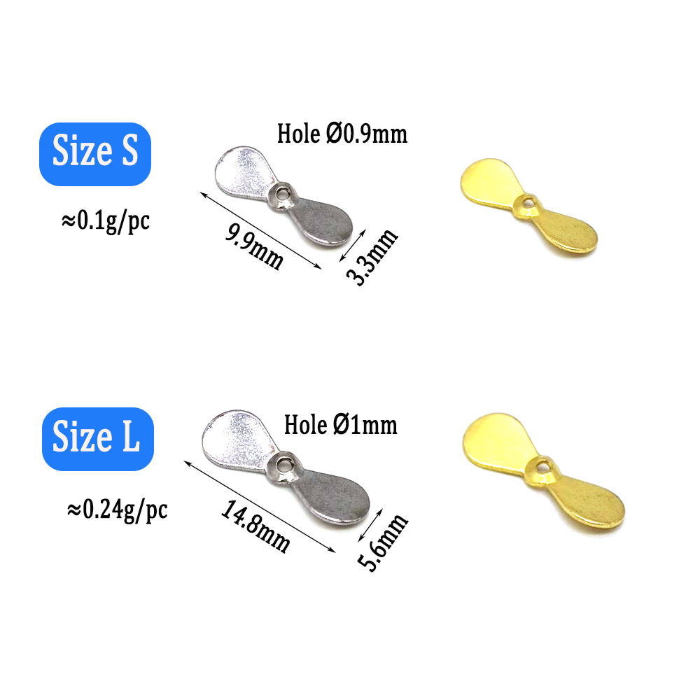 Wifreo 40pcs Turbo Propeller S - مراجعة Fishing Lure Blade Bait وسعره