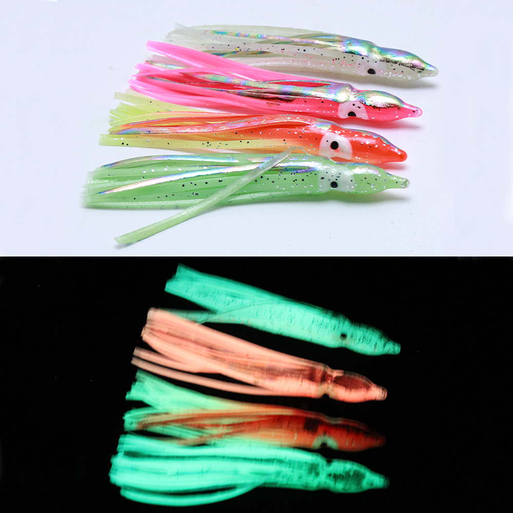 10 pcs soft light octopus squi - مراجعة Fishing Lure Buzzbait وسعره
