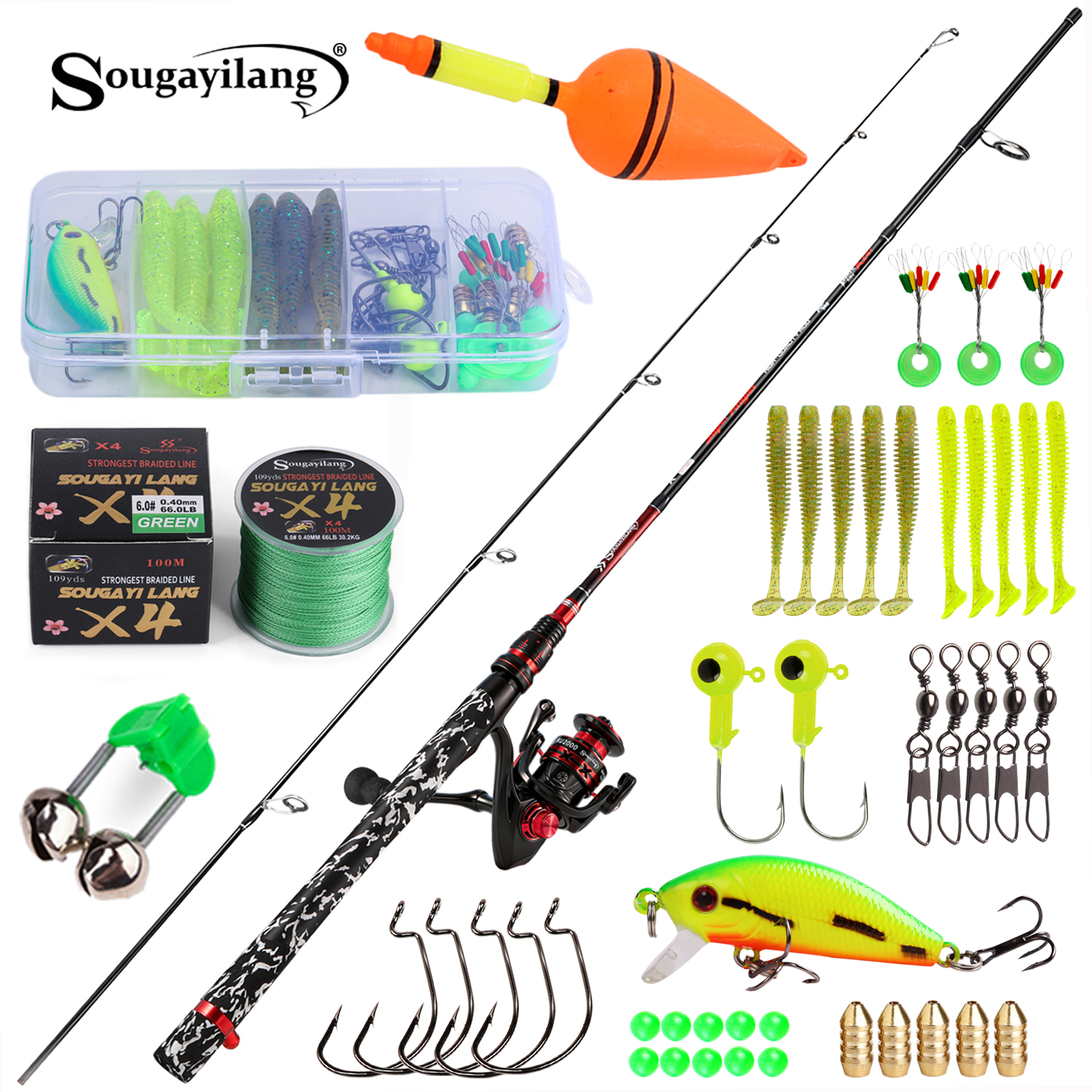 Sougayilang Spinning Fishing R - مراجعة Fishing Lure Spinner وسعره