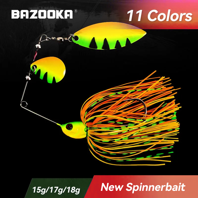 Bazooka 15g 18g Spinnerbait Fi - مراجعة Fishing Lure Swimbait وسعره