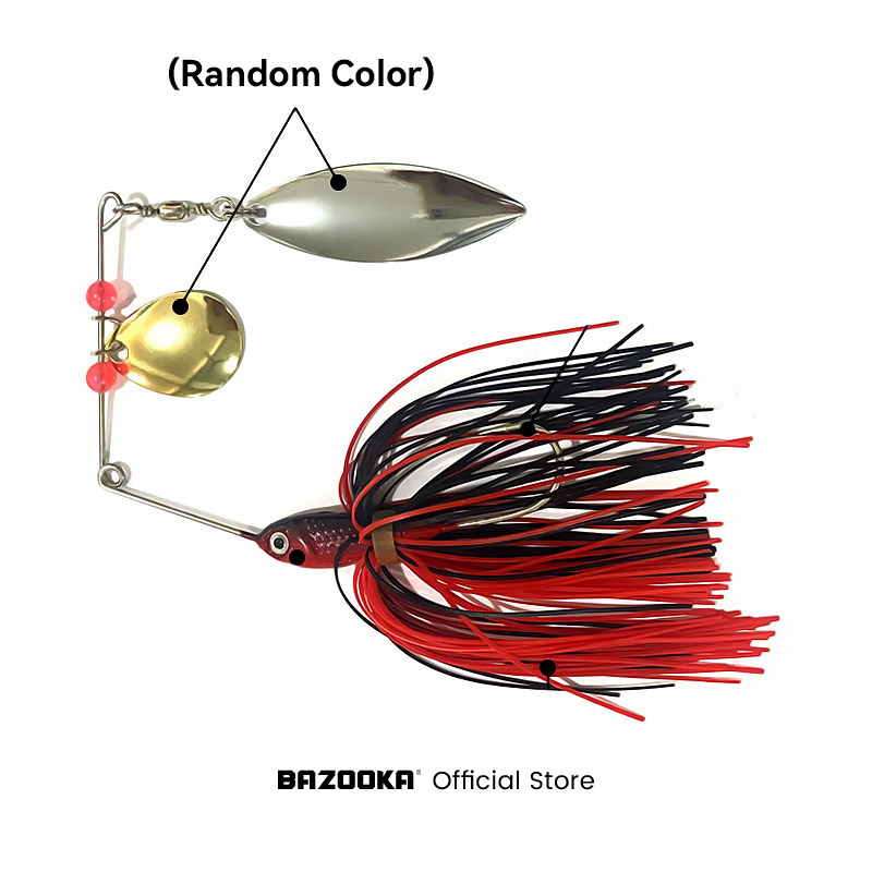 Bazooka 15g 18g Spinnerbait Fi - مراجعة Fishing Lure Swimbait وسعره