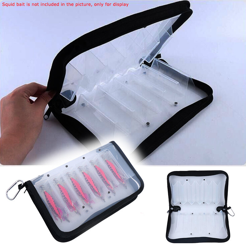 Plastic Transparent Visual Squ - مراجعة Fishing Lure Jig وسعره