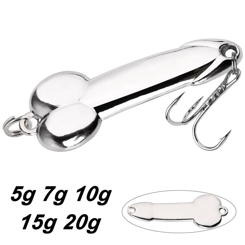 Metal Spoon Penis Shape Fishin - مراجعة Fishing Lure Spinnerbait وسعره