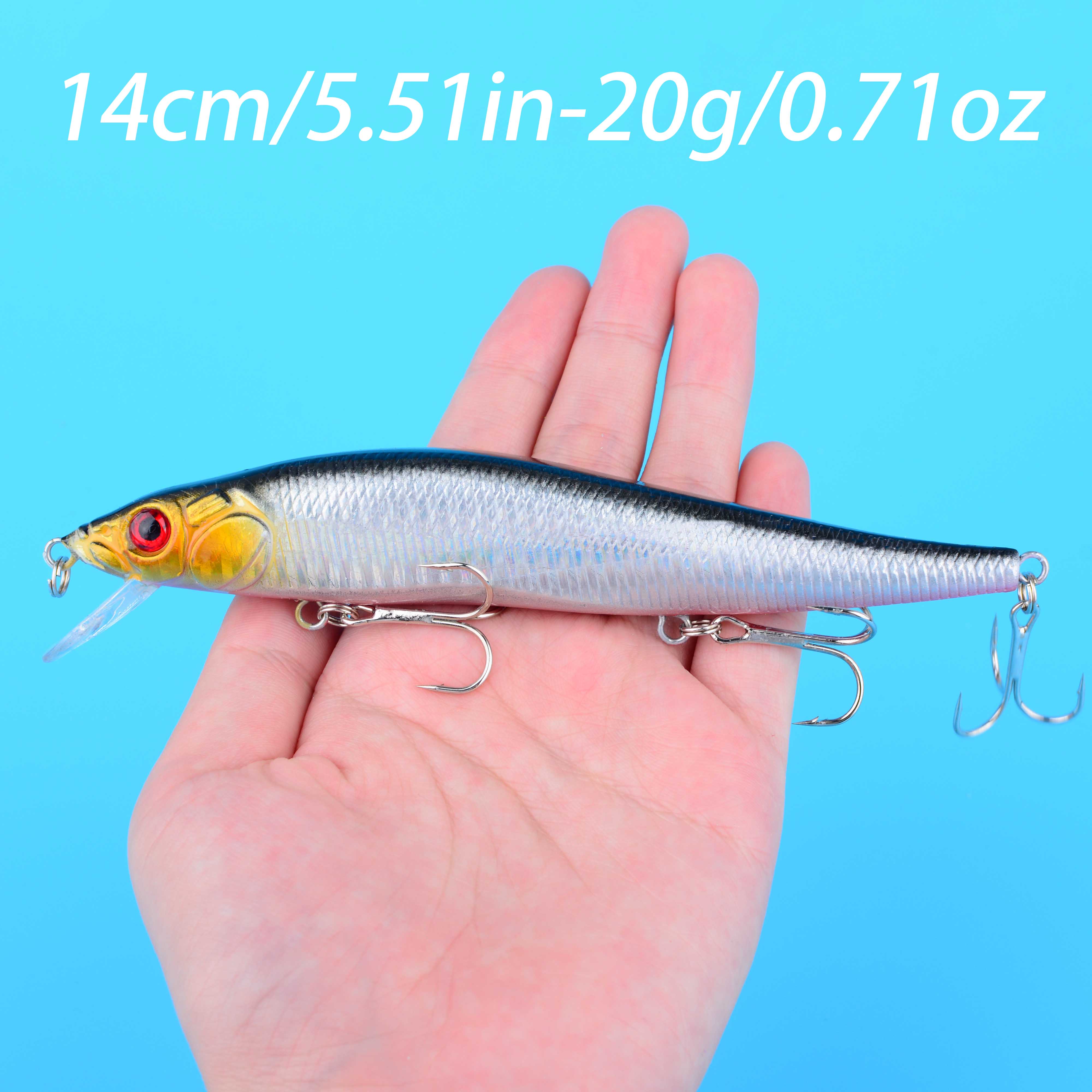 1pc Minnow Fishing Lure Floati - مراجعة Fishing Lure Jerkbait وسعره