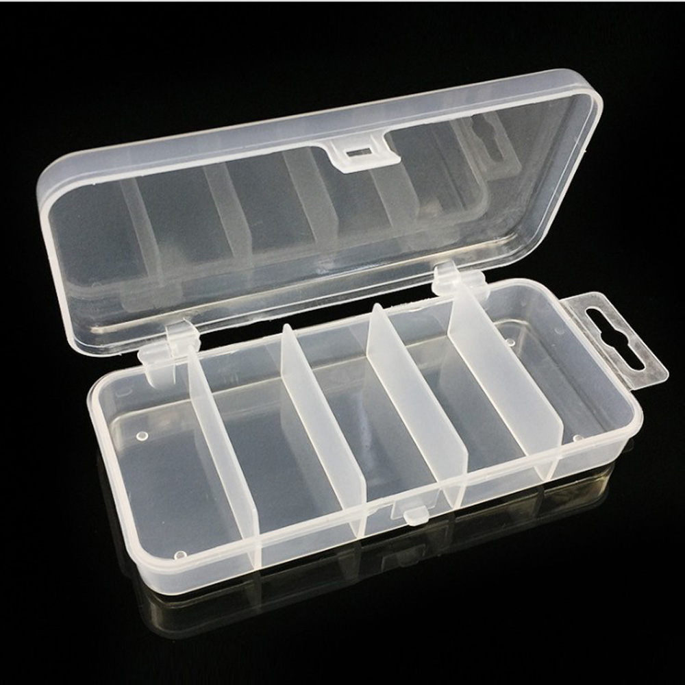 1pcs Transparent Plastic Stora - مراجعة Fishing Lure Spoon وسعره