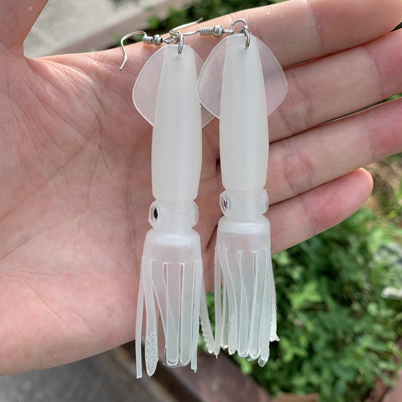 Noctilucence/Color Tube Squid  - مراجعة Fishing Lure Soft Plastic وسعره