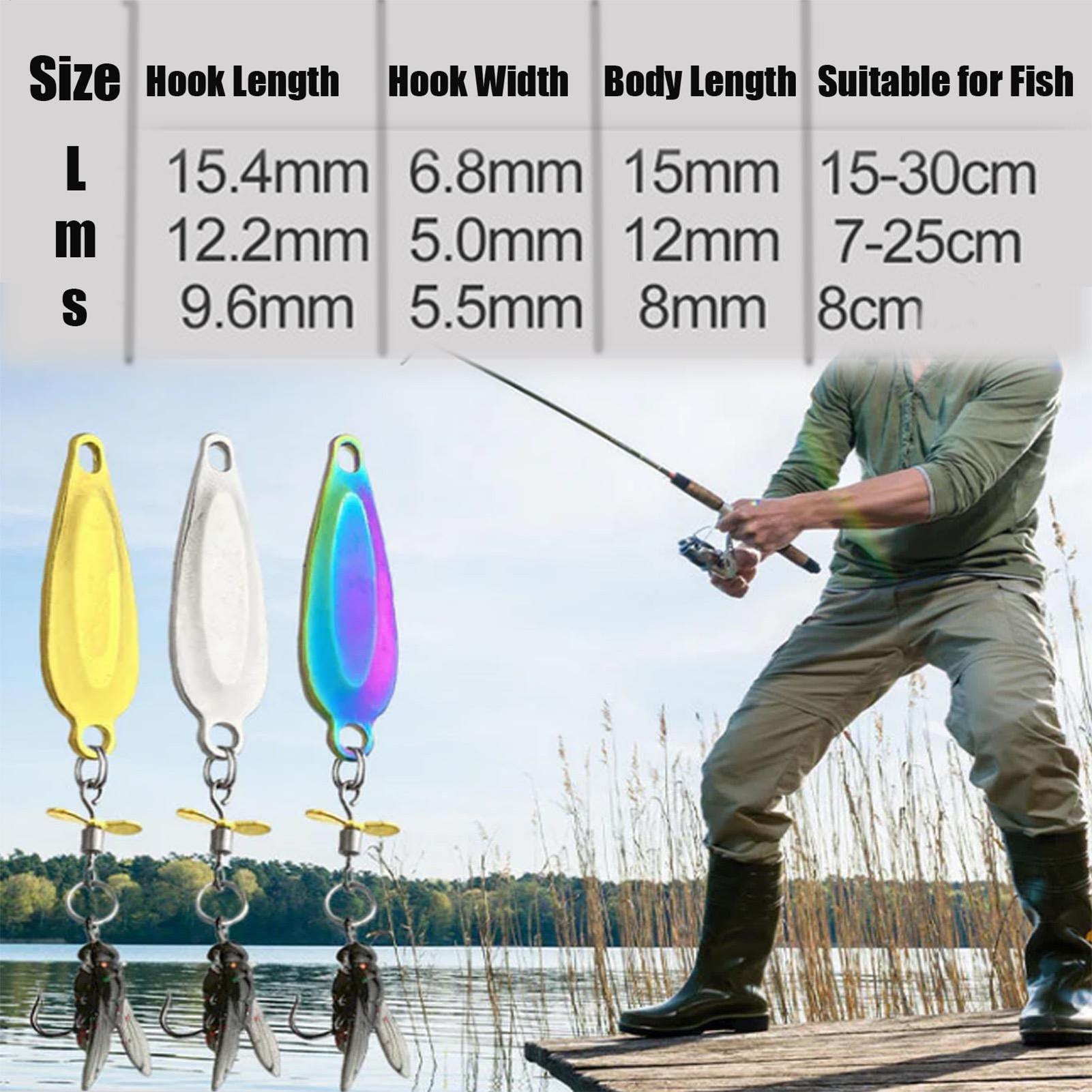 3 Pack Metal Spinner Baits 3D  - مراجعة Fishing Lure Blade Bait وسعره