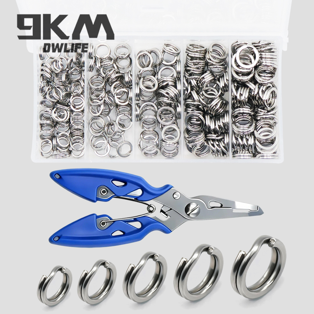 9KM 260-280pcs Fishing Split R - مراجعة Fishing Lure Making Kit وسعره