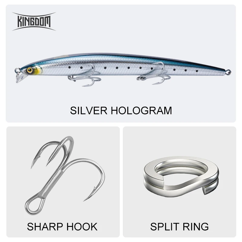 Kingdom Long Casting Fishing L - مراجعة Fishing Lure Jerkbait وسعره