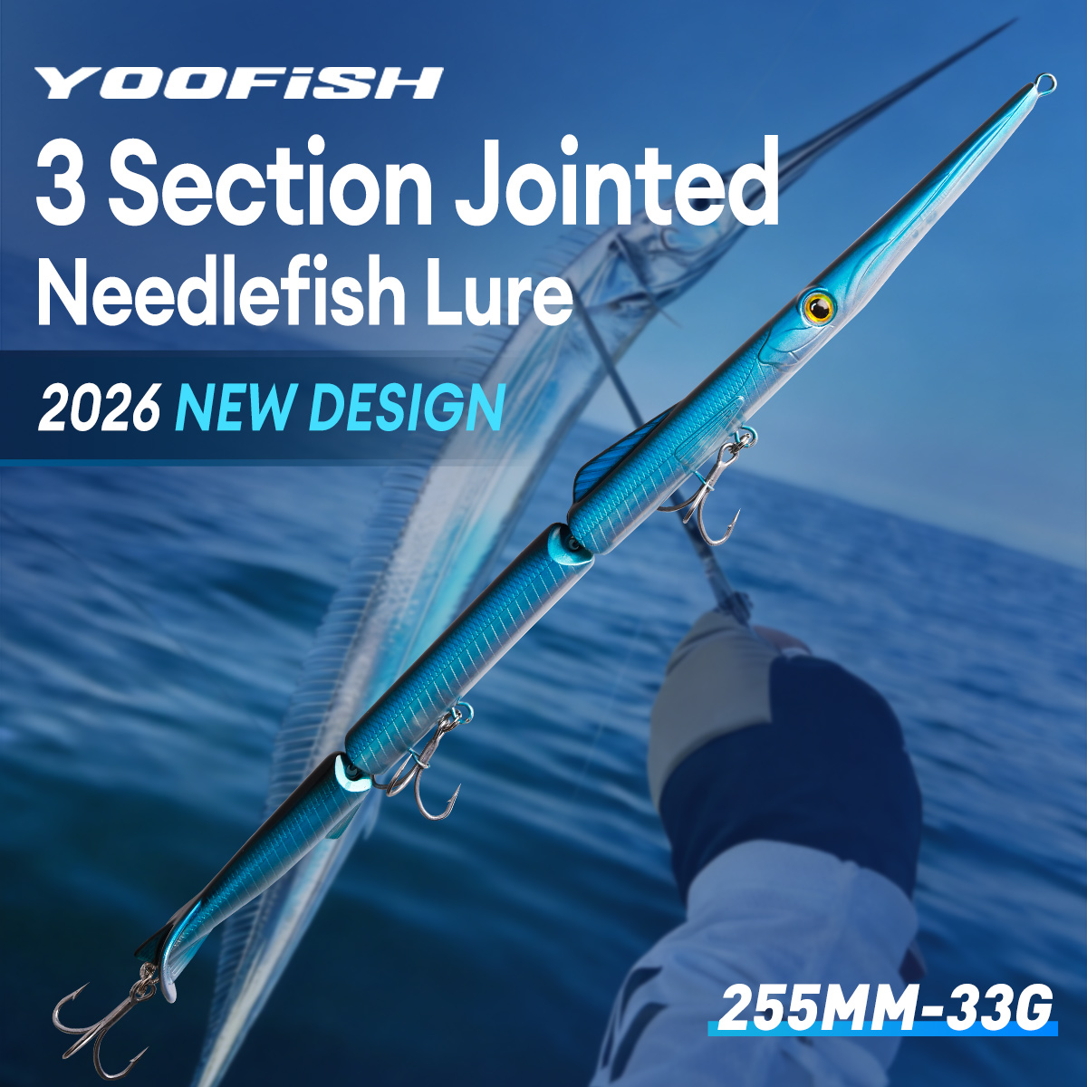 YOOFISH Jointed Pencil Bait 3  - مراجعة Fishing Lure Popper وسعره