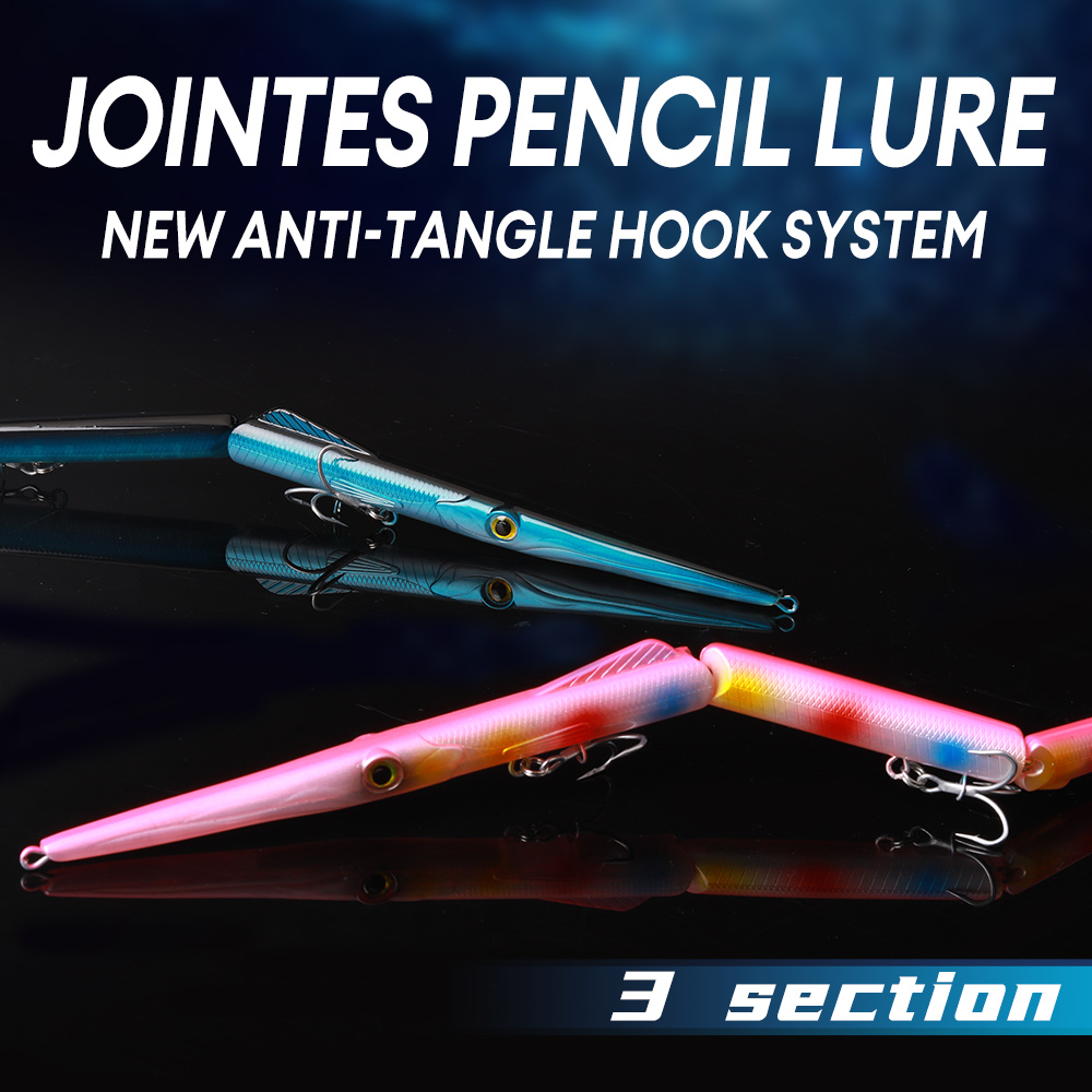 YOOFISH Jointed Pencil Bait 3  - مراجعة Fishing Lure Popper وسعره