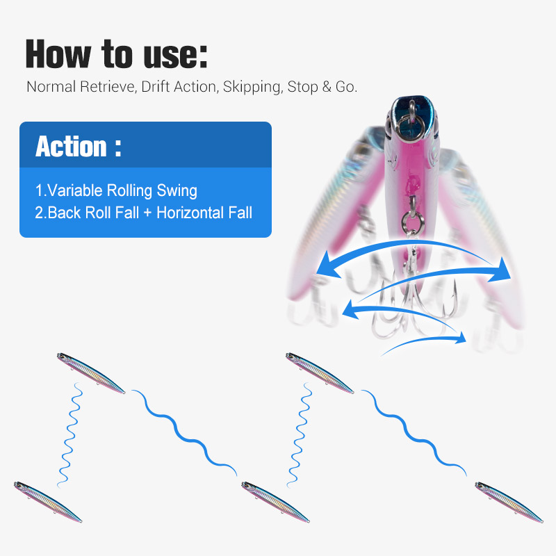 Noeby Sinking Pencil Jig Fishi - مراجعة Fishing Lure Buzzbait وسعره
