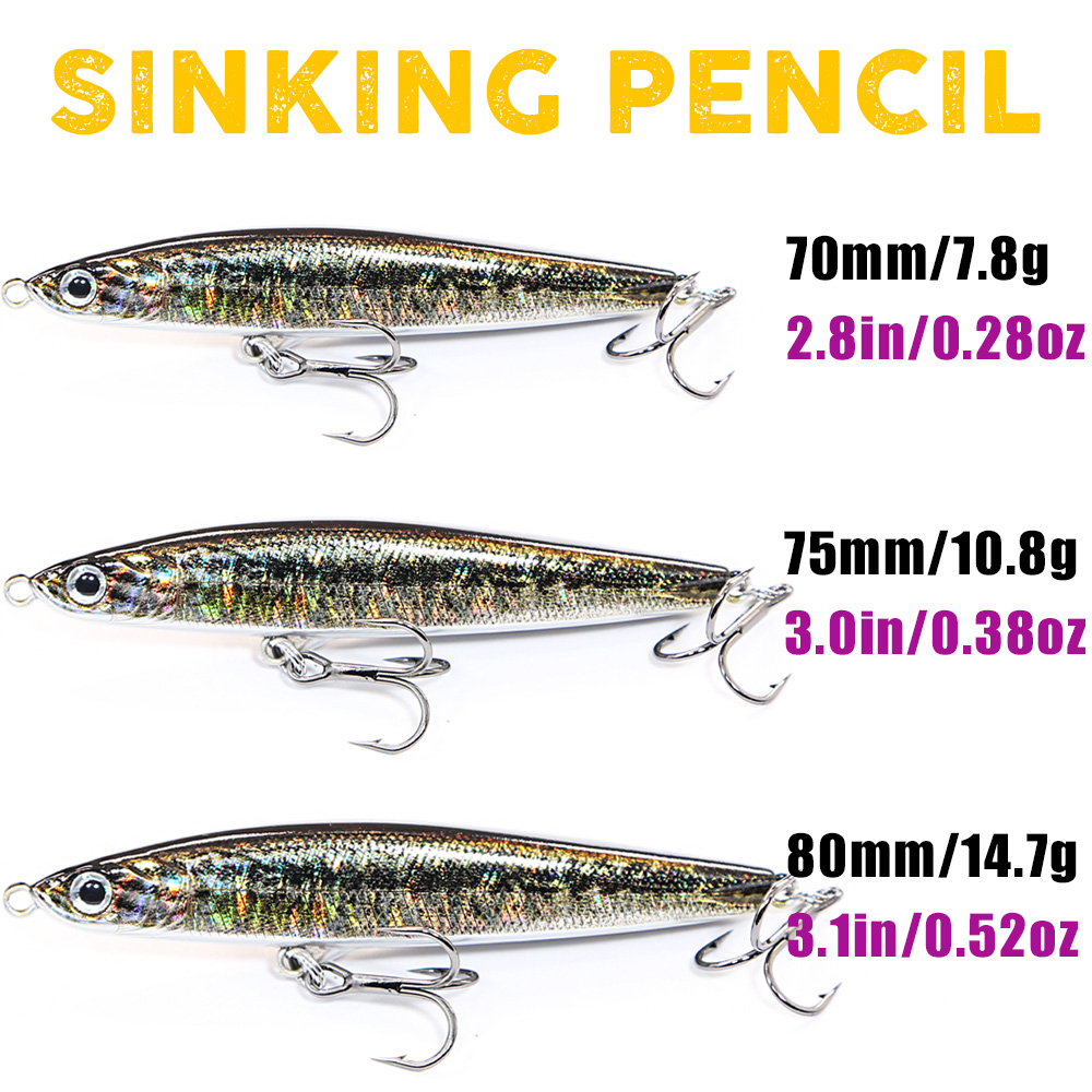 B&U Sinking Pencil Jerk Fishin - مراجعة Fishing Lure Jerkbait وسعره