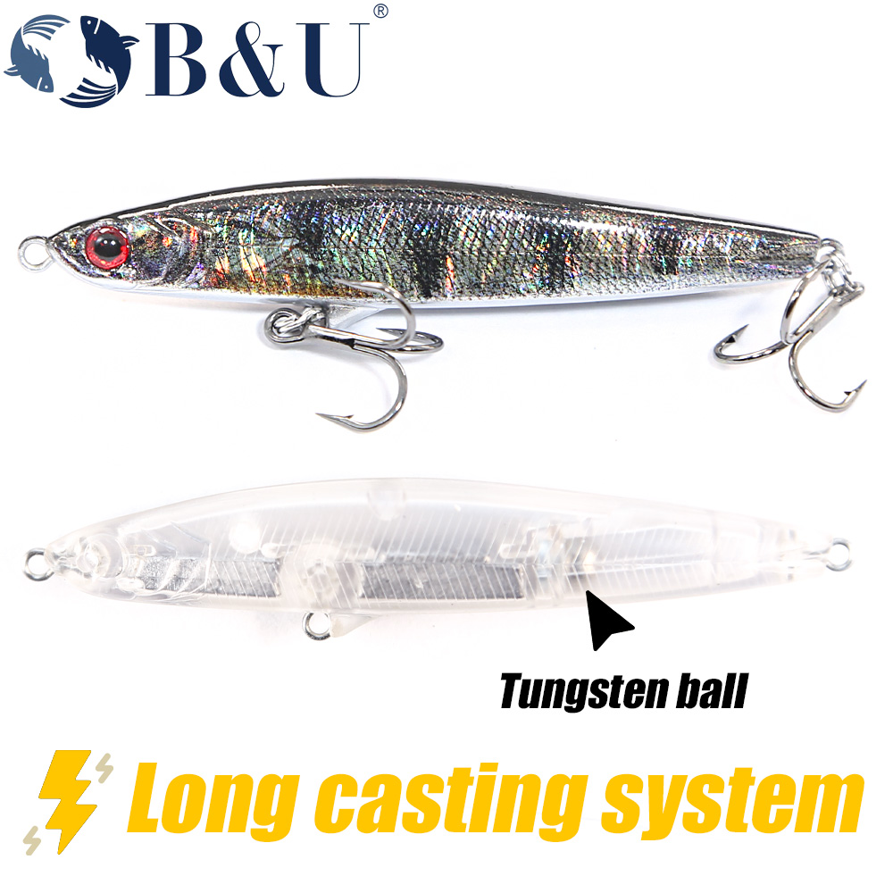 B&U Sinking Pencil Jerk Fishin - مراجعة Fishing Lure Jerkbait وسعره