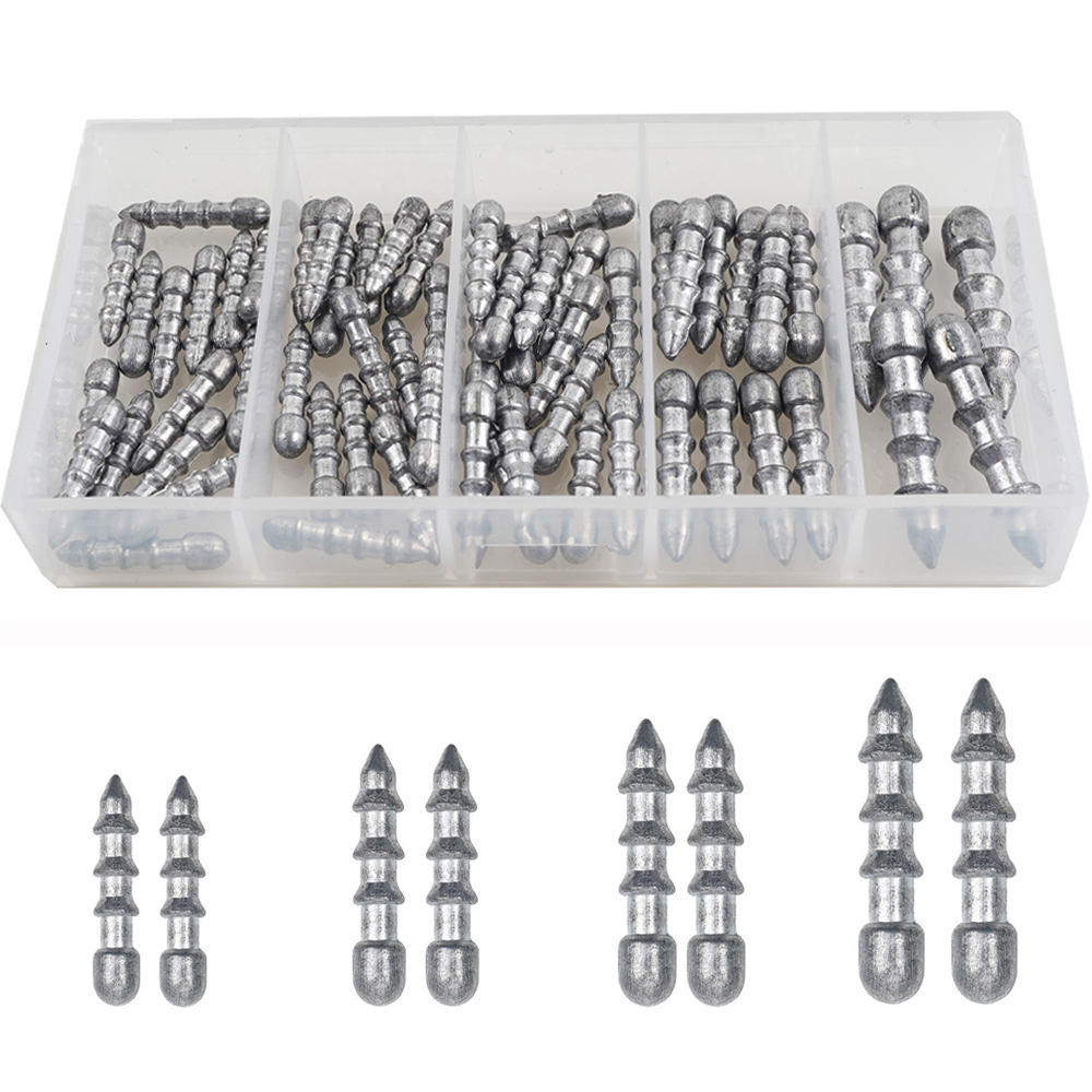 60PCS Nail weights Worm Fishin - مراجعة Fishing Lure Accessories وسعره