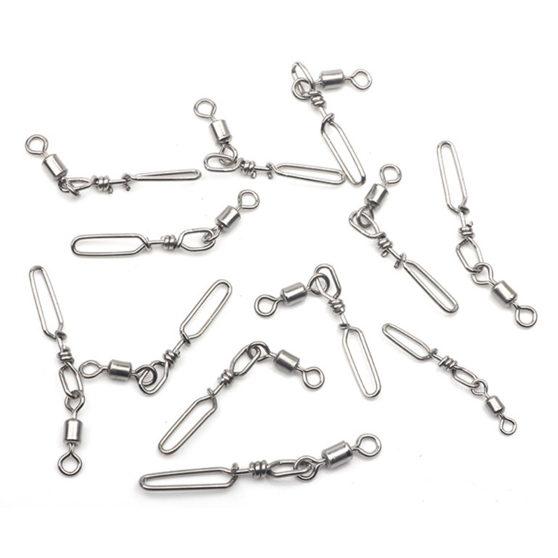 10Pcs Stainless Steel Quick Sn - مراجعة Fishing Lure Making Kit وسعره