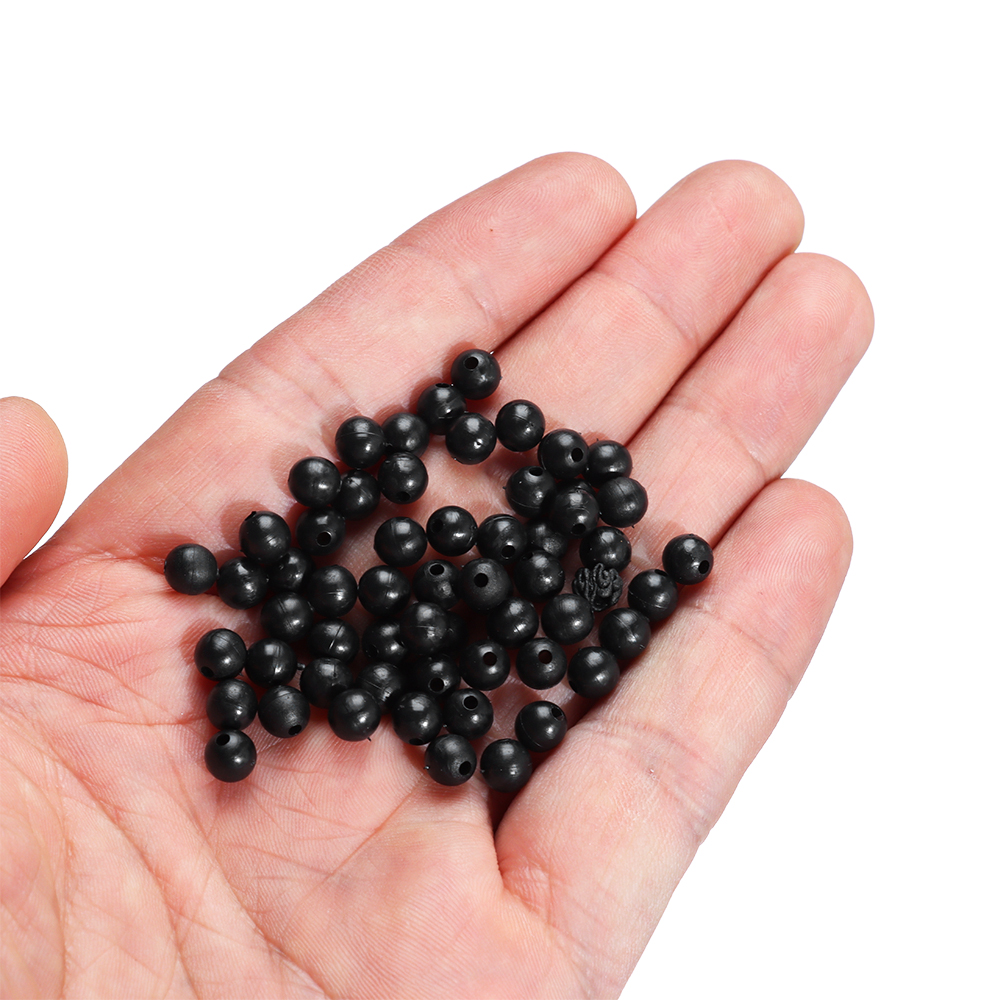 100pcs/lot Fishing Beads Space - مراجعة Fishing Lure Soft Plastic وسعره