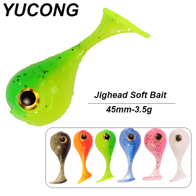 YUCONG 6PCS Jighead Soft Baits - مراجعة Fishing Lure Swimbait وسعره