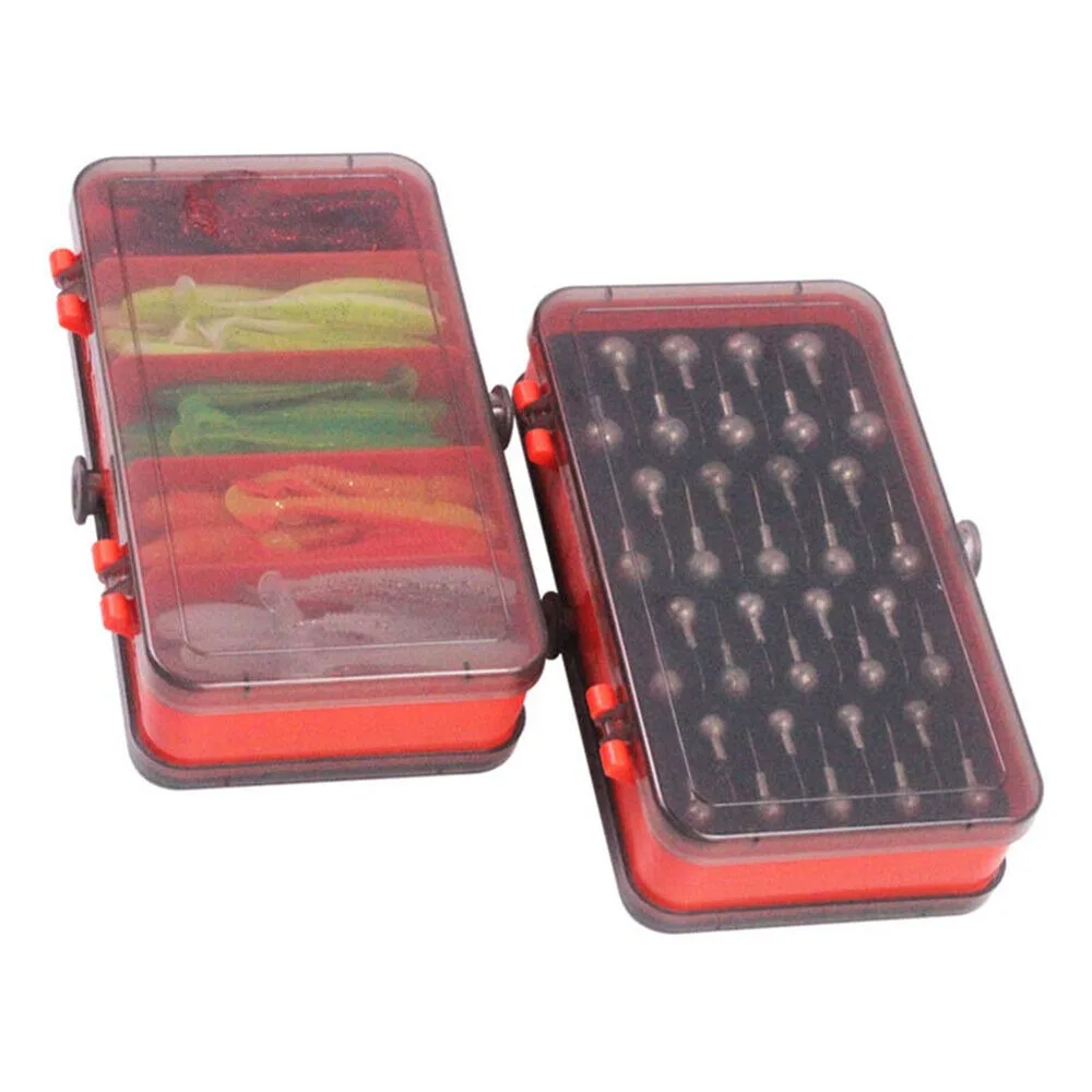Portable Double Sided Split Ba - مراجعة Fishing Lure Soft Plastic وسعره