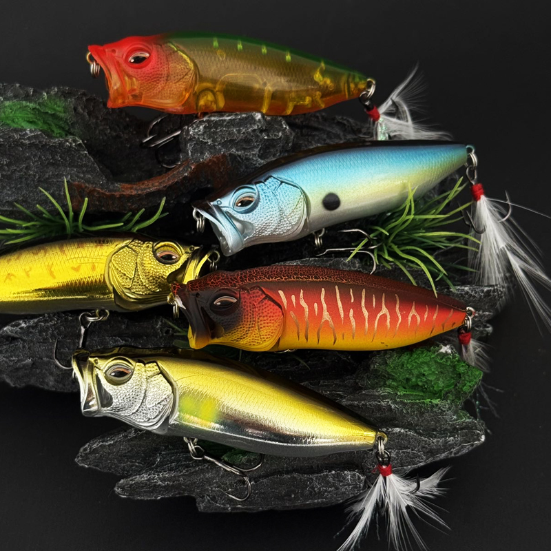 Popper Lure Topwater Bait 80mm - مراجعة Fishing Lure Popper وسعره