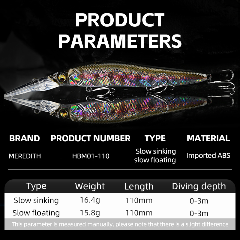 MEREDITH Minnow Wobbler Fishin - مراجعة Fishing Lure Jerkbait وسعره