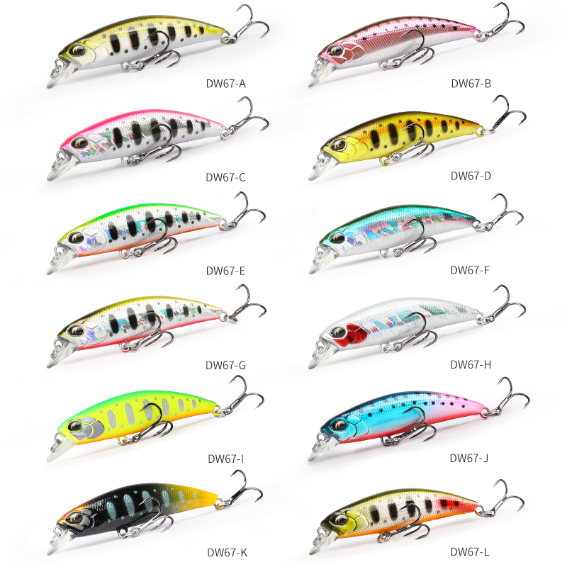 TSURINOYA  Sinking Minnow 60S  - مراجعة Fishing Lure Jerkbait وسعره