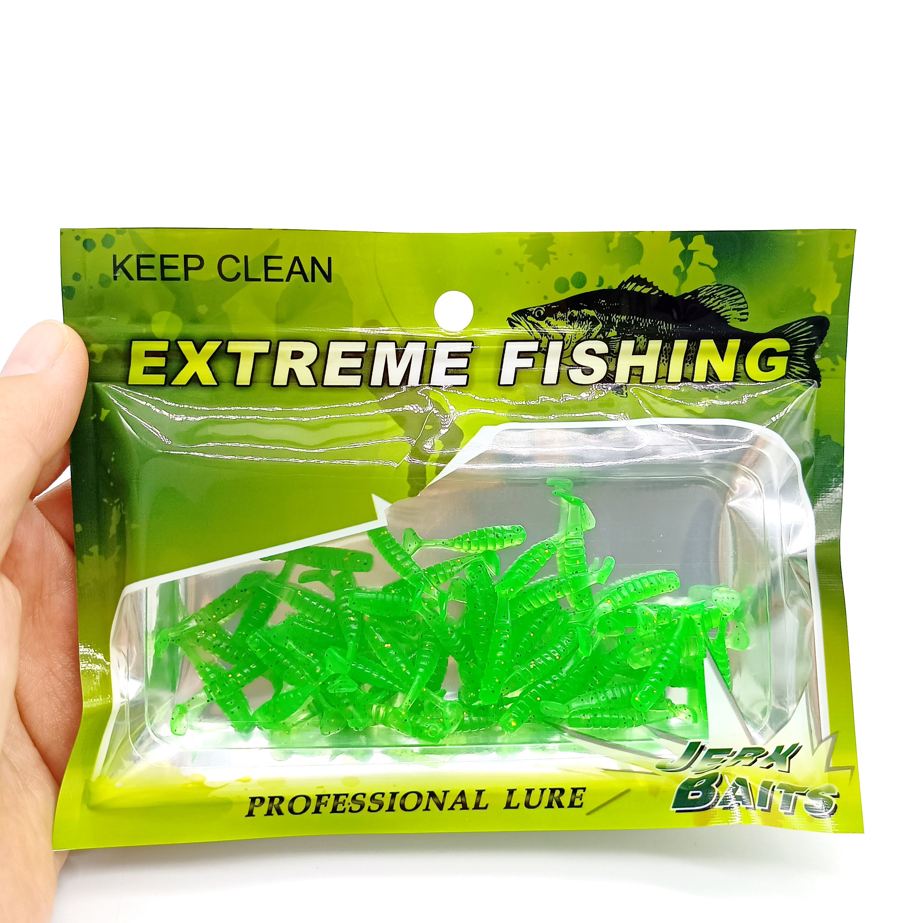 DUODUOYU 50PCS Mini T-tail Sof - مراجعة Fishing Lure Soft Plastic وسعره