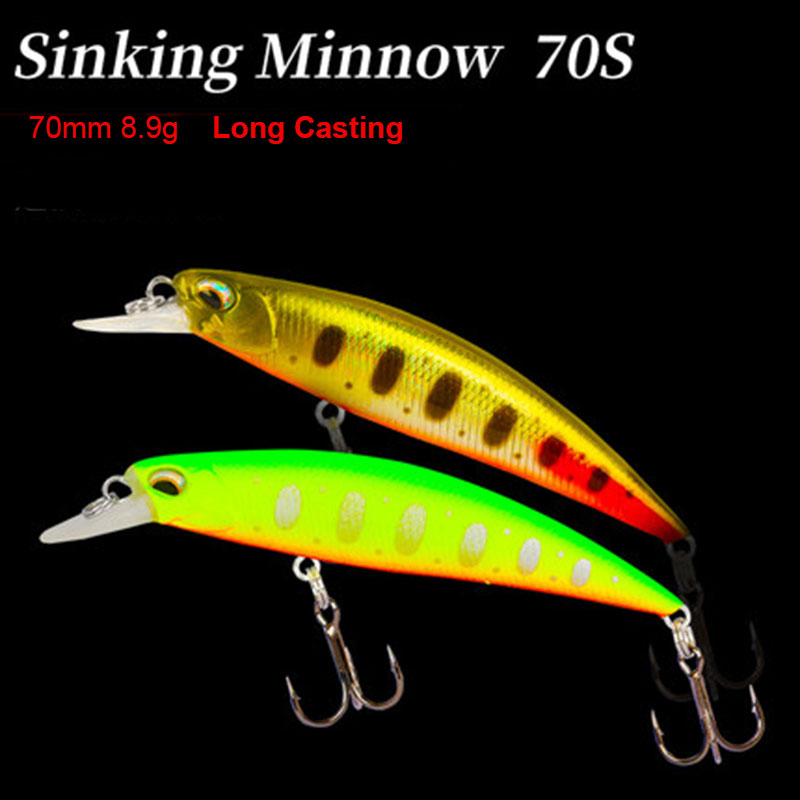 TSURINOYA Sinking Minnow Long  - مراجعة Fishing Lure Jerkbait وسعره