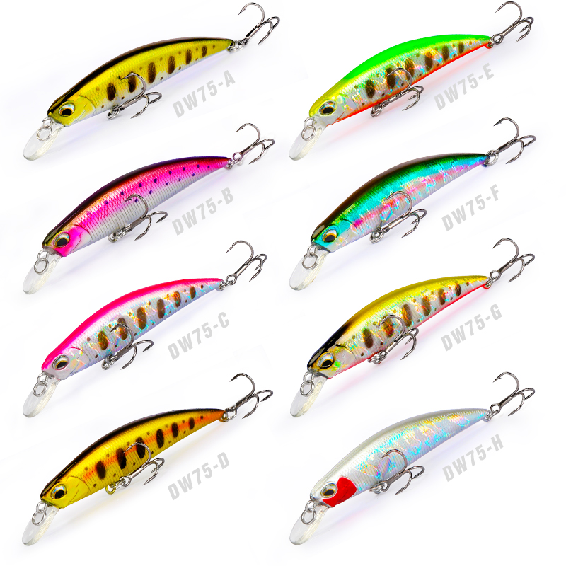 TSURINOYA Sinking Minnow Long  - مراجعة Fishing Lure Jerkbait وسعره