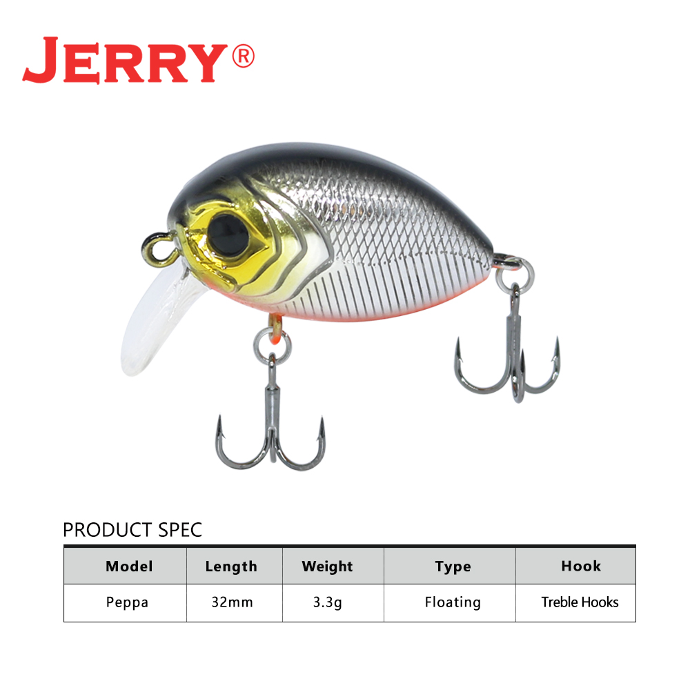 Jerry Peppa Wobbler Lure Float - مراجعة Fishing Lure Crankbait وسعره