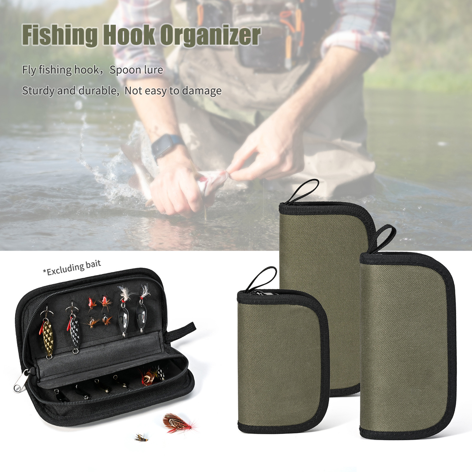 EVA Fishing Sequins Storage Ba - مراجعة Fishing Lure Spinner وسعره