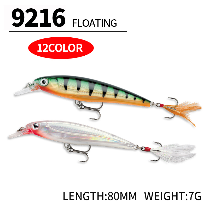 Floating Minnow Fishing Lures  - مراجعة Fishing Lure Jerkbait وسعره