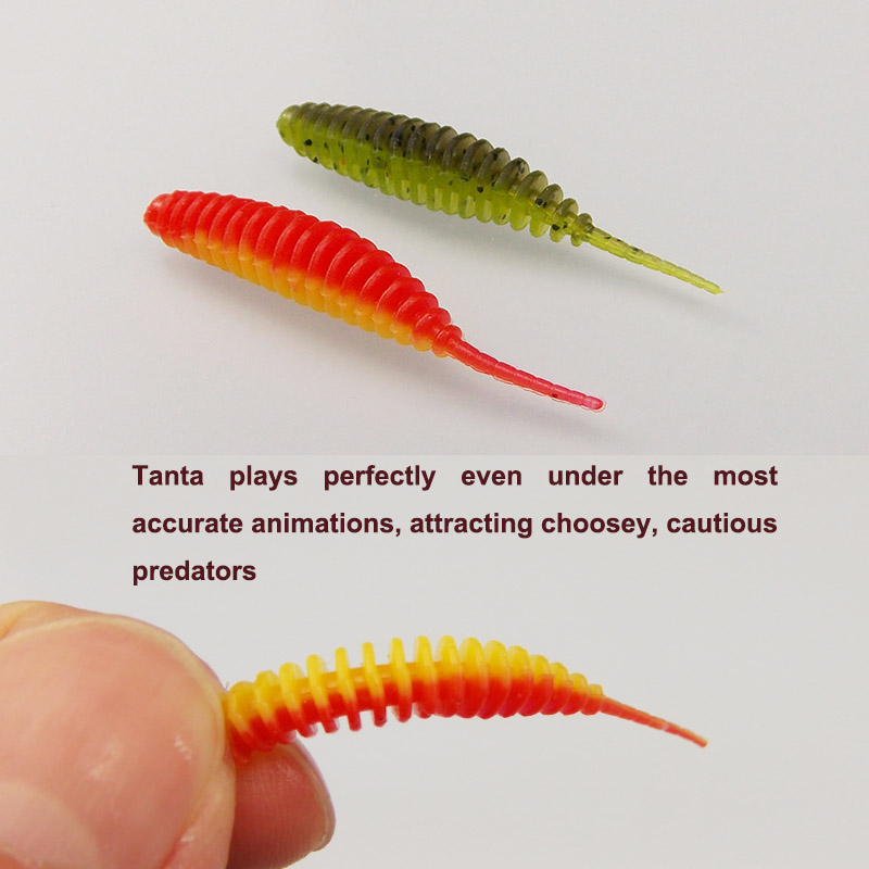 ESFISHING Fishing Tiny Worm Ba - مراجعة Fishing Lure Soft Plastic وسعره