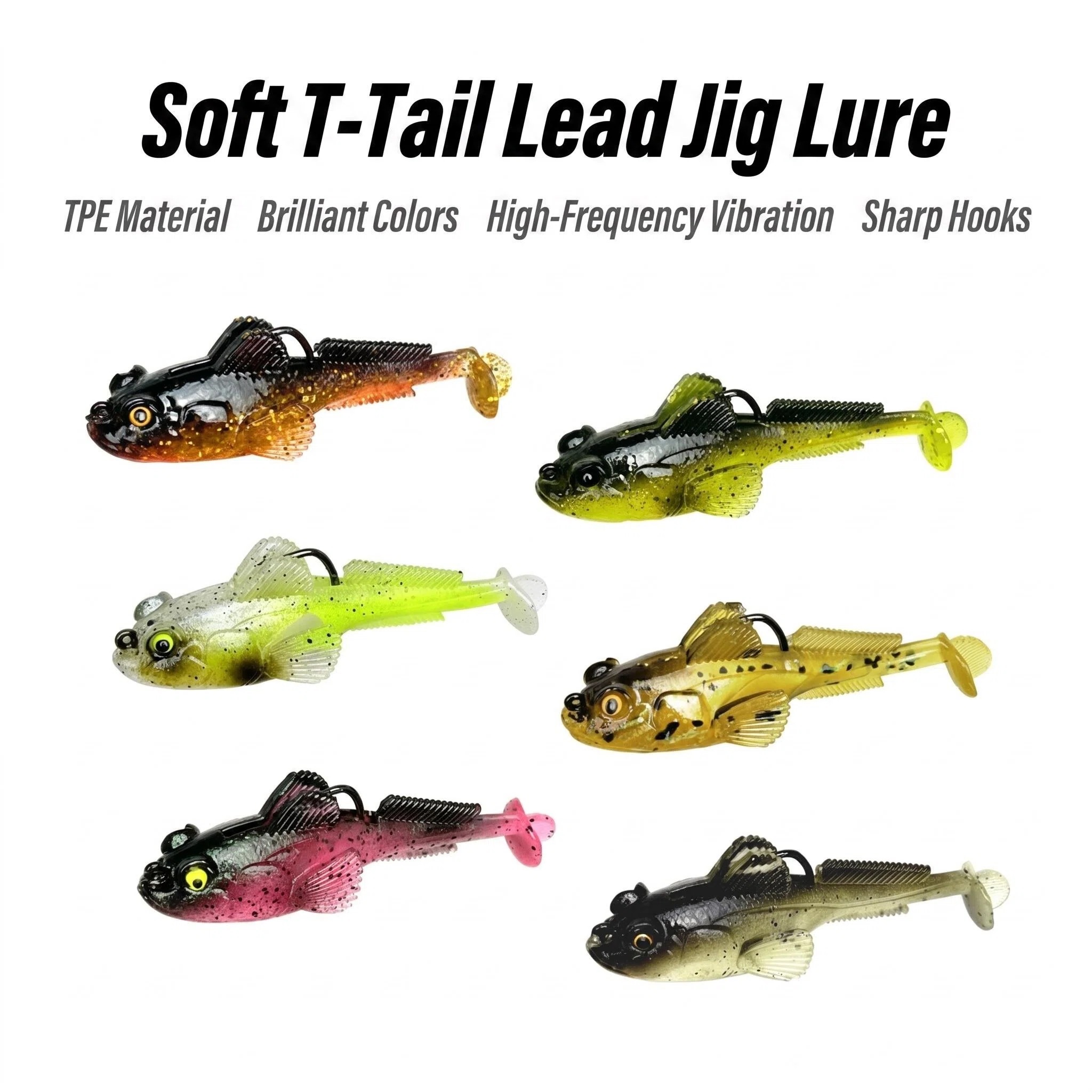 1pcs 10g13g18g Goby Lure Jig W - مراجعة Fishing Lure Spinnerbait وسعره