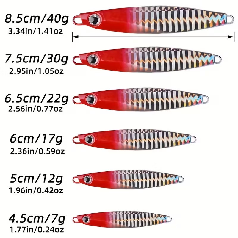 12pcs Fishing Metal Lures Jig  - مراجعة Fishing Lure Blade Bait وسعره