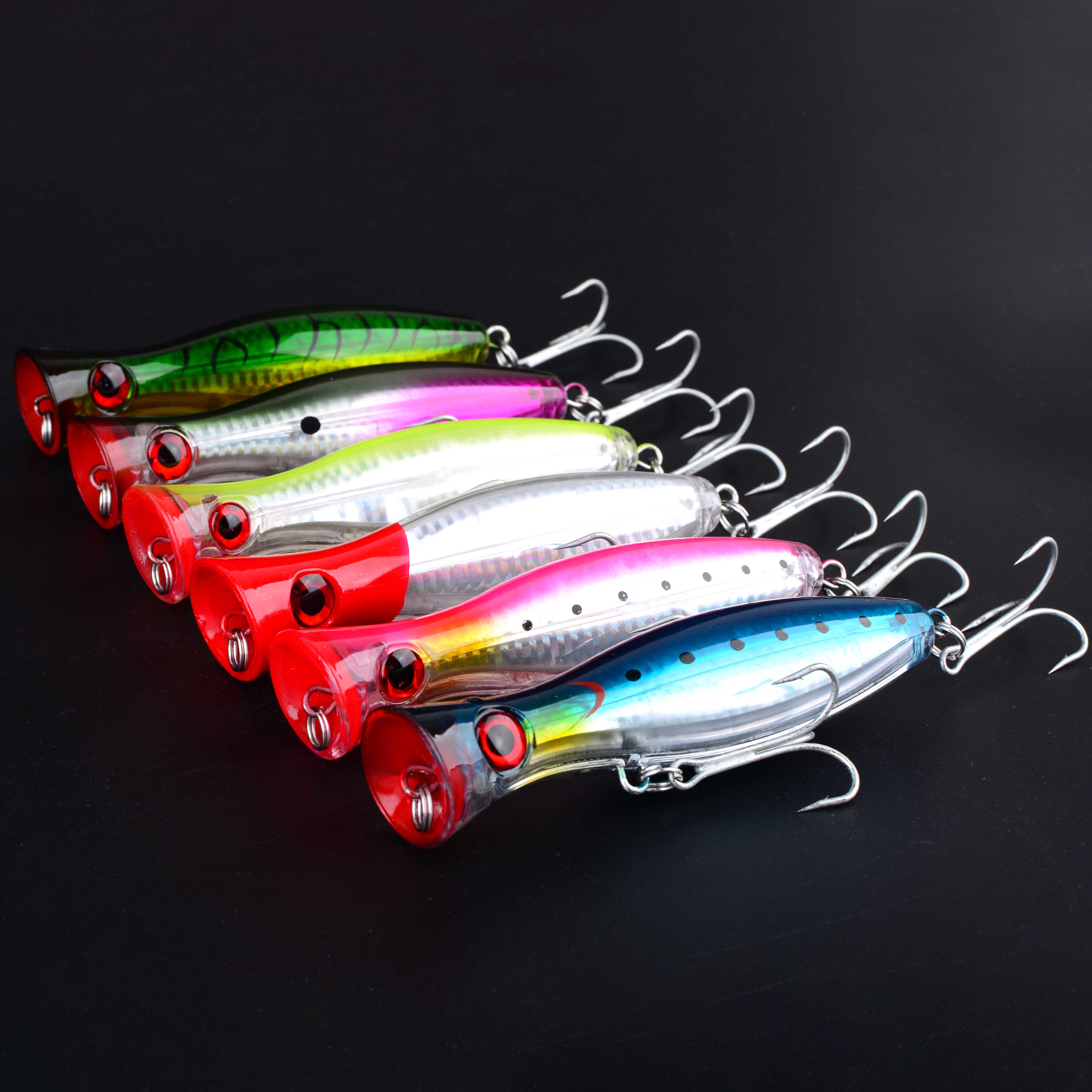 1pc 13CM 42g Big Popper Floati - مراجعة Fishing Lure Popper وسعره