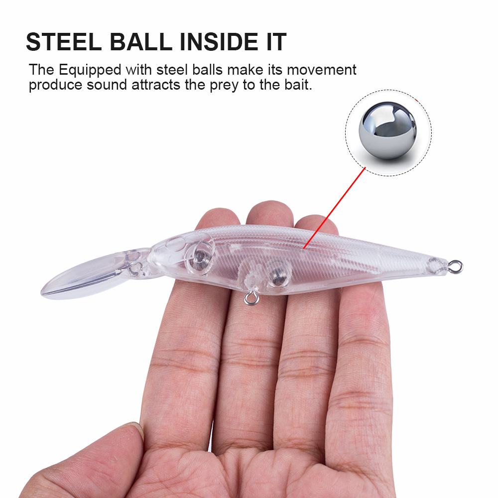 Hanlin 10/20pcs Blanks Crankba - مراجعة Fishing Lure Jerkbait وسعره